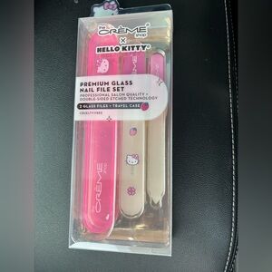Hello Kitty x The Crème Shop Glass Nail File Set - Pink and White